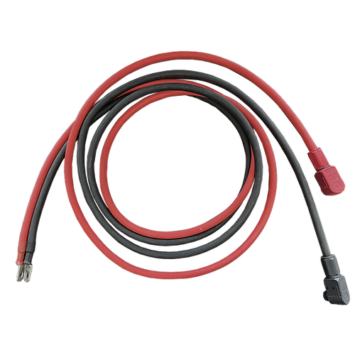 4AWG Cable-5/16” Lugs + Pluggable Battery Pole Connector -Black and Red